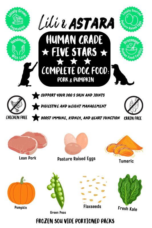 Five Stars Complete Dog Food: Pork & Pumpkin