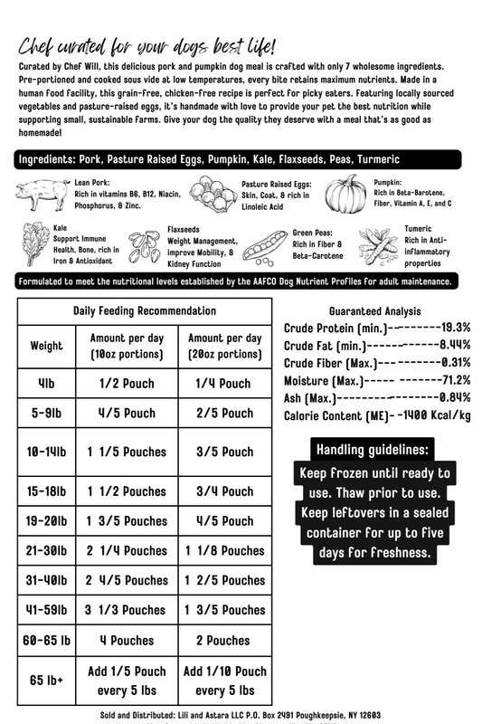 Five Stars Complete Dog Food: Pork & Pumpkin